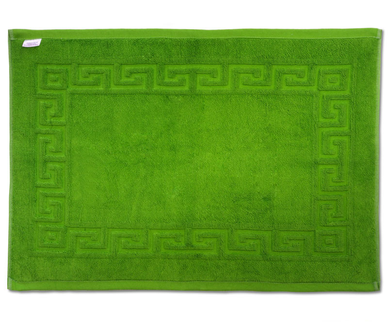10两卍字型绿色咖啡色脚踏巾